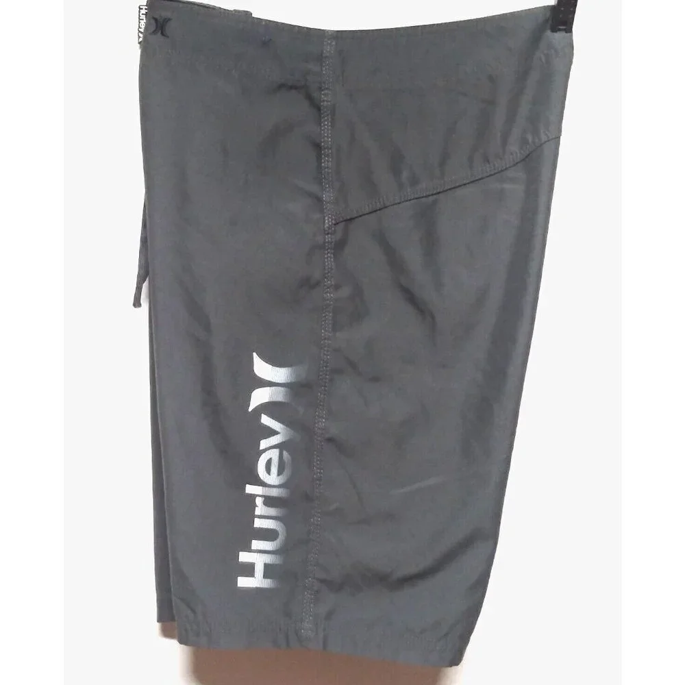 Hurley All Day Shorts Size 34 Gray Hybrid Quick Dry 4-Way Stretch Reflective